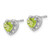 Sterling Silver Rhodium-plated Peridot and Diamond Earrings - EM-BE0AAC00-6362