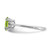 Sterling Silver Rhodium-plated Peridot and Diamond Ring - RM-AA008E26-5339