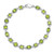 Sterling Silver Rhodium-plated Peridot Bracelet - QX-7F828DD1-5171