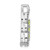 Sterling Silver Rhodium-plated Peridot Chain Slide