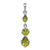 Sterling Silver Rhodium-plated Peridot Pendant - QP-AE94FC18-7318