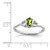 Sterling Silver Rhodium-plated Peridot Ring - QB-F9E45817-2085