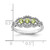 Sterling Silver Rhodium-plated Peridot Ring - QR-81BE1FBF-9818