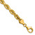 14K 7 inch 5.5mm Diamond-cut Rope with Fancy Lobster Clasp Chain