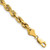14K 7 inch 5.5mm Semi Solid Diamond-cut Rope with Lobster Clasp Chain