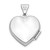 Sterling Silver Rhodium-plated Plain 15mm Heart Locket