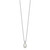 Sterling Silver Rhodium-plated Polish Oval Created Opal Necklace