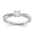 Sterling Silver Rhodium-plated Polished & CZ Ring - QR-8F6D4936-8849