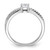 Sterling Silver Rhodium-plated Polished & CZ Ring - QR-8F6D4936-8849