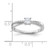 Sterling Silver Rhodium-plated Polished & CZ Ring - QR-8F6D4936-8849