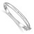 Sterling Silver Rhodium-plated Polished & Diamond-cut 4mm with Safety Clasp Hinged Children's Bangle - QB-FFA763F3-7384