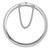 Sterling Silver Rhodium-plated Polished & Diamond-cut 5mm with Safety Clasp Hinged Children's Bangle - QB-60F0CB80-4802