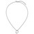 Sterling Silver Rhodium-plated Polished 16 inch with 2 inch extender Abstract Necklace