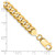14K 7 inch 7.25mm Flat Beveled Curb with Lobster Clasp Bracelet