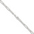 Sterling Silver Rhodium-plated Polished 3.5mm Elongated Cable Chain - QP-D6ED042B-1073
