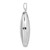 Sterling Silver Rhodium-plated Polished 32mm Oval Locket
