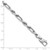 Sterling Silver Rhodium-plated Polished 5.5mm Figaro Rope Chain 8 inch Bracelet