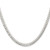 Sterling Silver Rhodium-plated Polished 5.7mm Domed Curb Chain - QD-4A839D75-3297