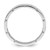 Sterling Silver Rhodium-plated Polished 5.8mm Brick Pattern Size 8 Ring