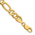 14K 7 inch 8.5mm Semi-Solid Figaro with Lobster Clasp Bracelet