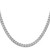 Sterling Silver Rhodium-plated Polished 5mm Curb Chain - QF-B8492FCE-2727