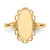 14k 7.0x13.0mm Open Back Signet Ring