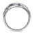 Sterling Silver Rhodium-plated Polished Amethyst and Diamond Ring - QR-2D7DBDB8-4531