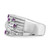 Sterling Silver Rhodium-plated Polished Amethyst and Diamond Ring - QR-2D7DBDB8-4531