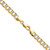 14k 7.1mm Semi-solid with Rhodium Pav‚ Curb Chain - PW-0B0E1157-4693