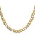 14k 7.1mm Semi-solid with Rhodium Pav‚ Curb Chain - PW-B04EE855-1221