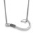 Sterling Silver Rhodium-plated Polished and Antiqued Hook 16 inch with a 2 inch extention Necklace