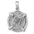 Sterling Silver Rhodium-plated Polished and Antiqued Medieval Coin Pendant - LP-685FE47F-2754
