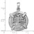 Sterling Silver Rhodium-plated Polished and Antiqued Medieval Coin Pendant - LP-685FE47F-2754