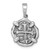 Sterling Silver Rhodium-plated Polished and Antiqued Medieval Coin Pendant - LP-6D0DB9E0-6353