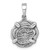 Sterling Silver Rhodium-plated Polished and Antiqued Medieval Coin Pendant - LP-6D0DB9E0-6353