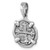 Sterling Silver Rhodium-plated Polished and Antiqued Medieval Coin Pendant - LP-6D0DB9E0-6353