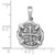 Sterling Silver Rhodium-plated Polished and Antiqued Medieval Coin Pendant - LP-6D0DB9E0-6353