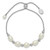 Sterling Silver Rhodium-plated Polished and Beaded 7-8mm Freshwater Cultured Rice Pearl Adjustable Bolo Bracelet