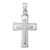Sterling Silver Rhodium-plated Polished And Brushed Latin Cross Ash Holder Pendant