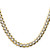 14k 7.2mm Lightweight Pav‚ Flat Cuban Chain - PC-FC34AF42-5168