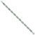Sterling Silver Rhodium-plated Polished and Twisted Fancy Jade 7.5 Inch with .25 Inch Extension Bracelet