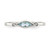 Sterling Silver Rhodium-plated Polished Aquamarine/White Topaz Ring - QR-082BC142-1362