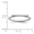 Sterling Silver Rhodium-plated Polished Bar Ring - QR-6C24A58B-6646