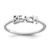 Sterling Silver Rhodium-plated Polished BEACH Ring - PL-ADEFAA11-2354