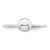 Sterling Silver Rhodium-plated Polished Bead Ring - QR-BD7DF3A3-3814