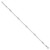 Sterling Silver Rhodium-plated Polished Beaded 9in Plus 1 in ext Anklet