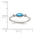Sterling Silver Rhodium-plated Polished Blue Topaz/White Topaz Ring - QR-FF4EB9C4-3931