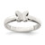 Sterling Silver Rhodium-plated Polished Butterfly Children's Ring - QR-D29AD1FA-9338