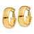 14k 7.75mm Omega Back Hoop Earrings