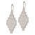 Sterling Silver Rhodium-plated Polished Chain Link Dangle Earrings